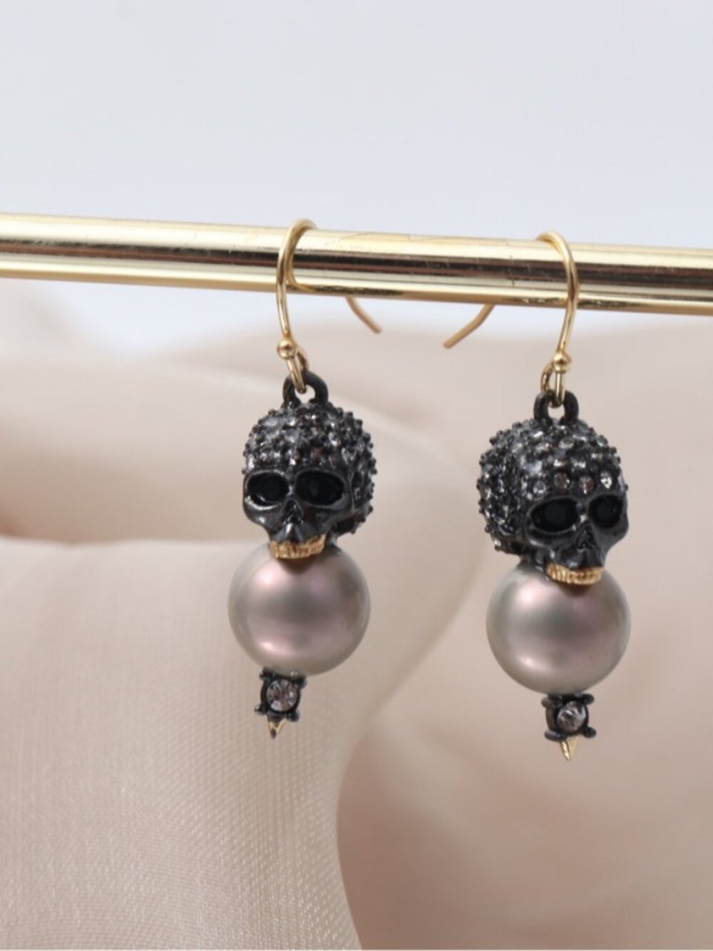 Alexis Bittar Skull Stud Earrings